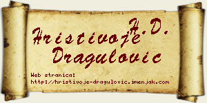 Hristivoje Dragulović vizit kartica